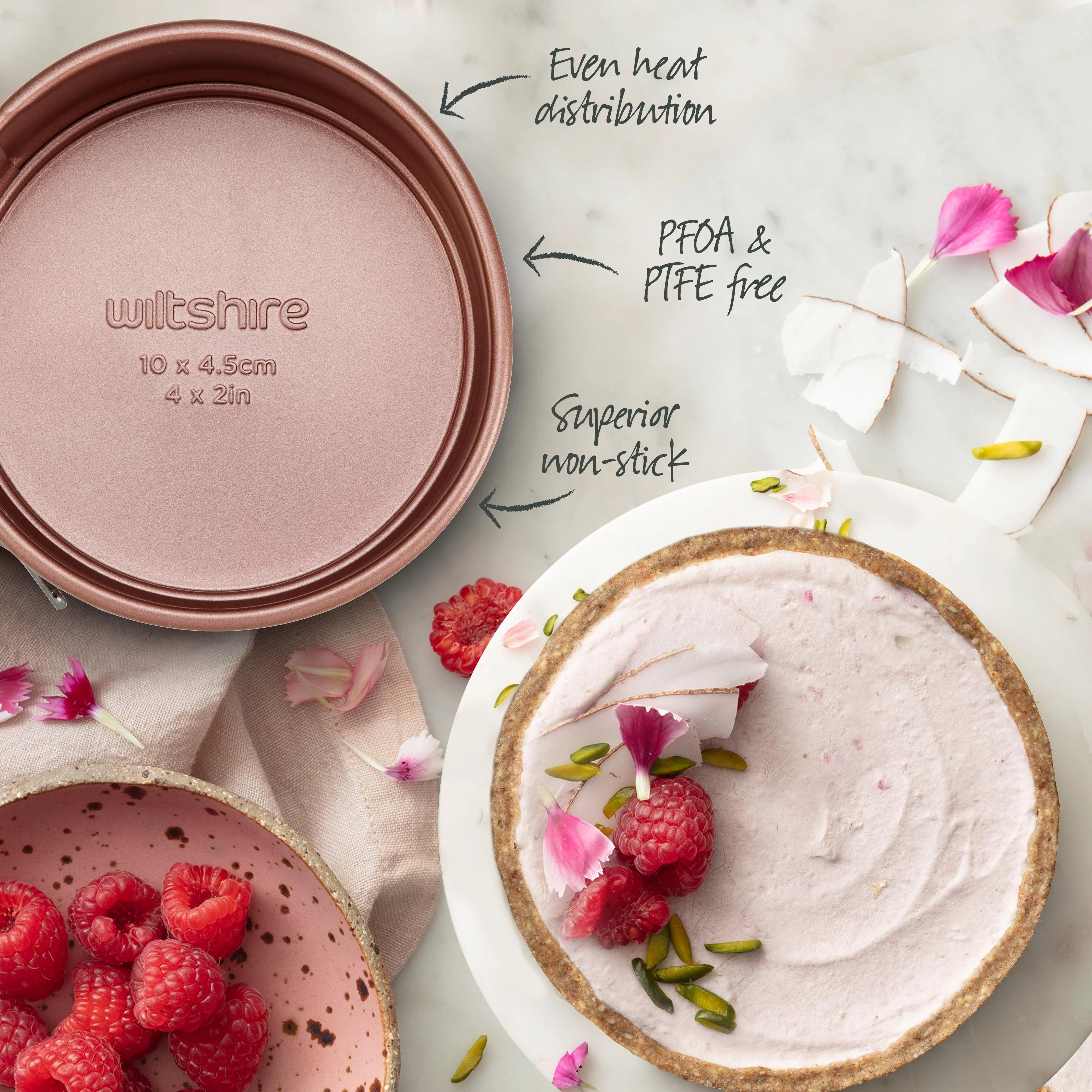 Rose Gold Mini Springform Pan 10cm - Airfryer or Oven - Image 4