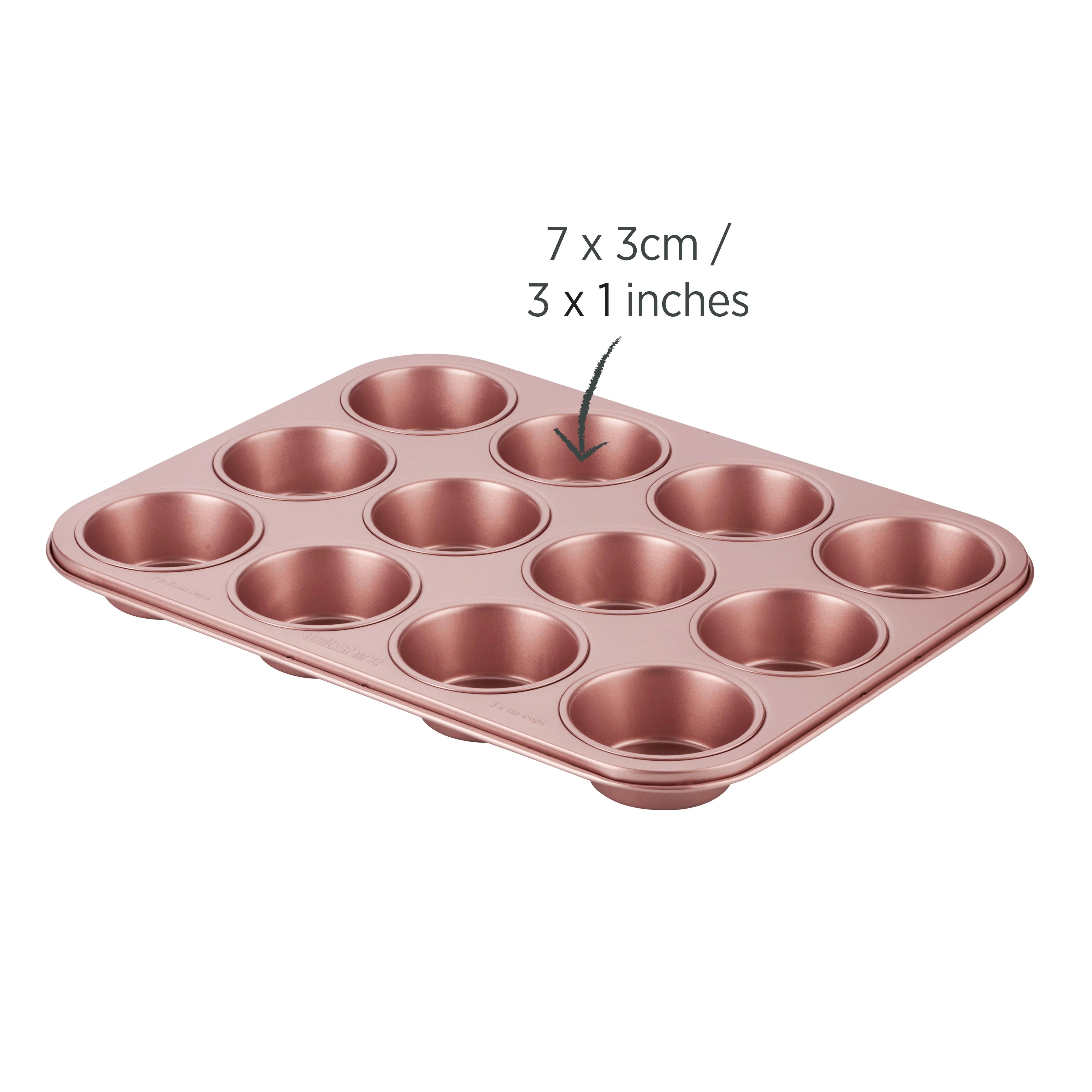 Rose Gold Muffin Pan 12 Cup - Image 2