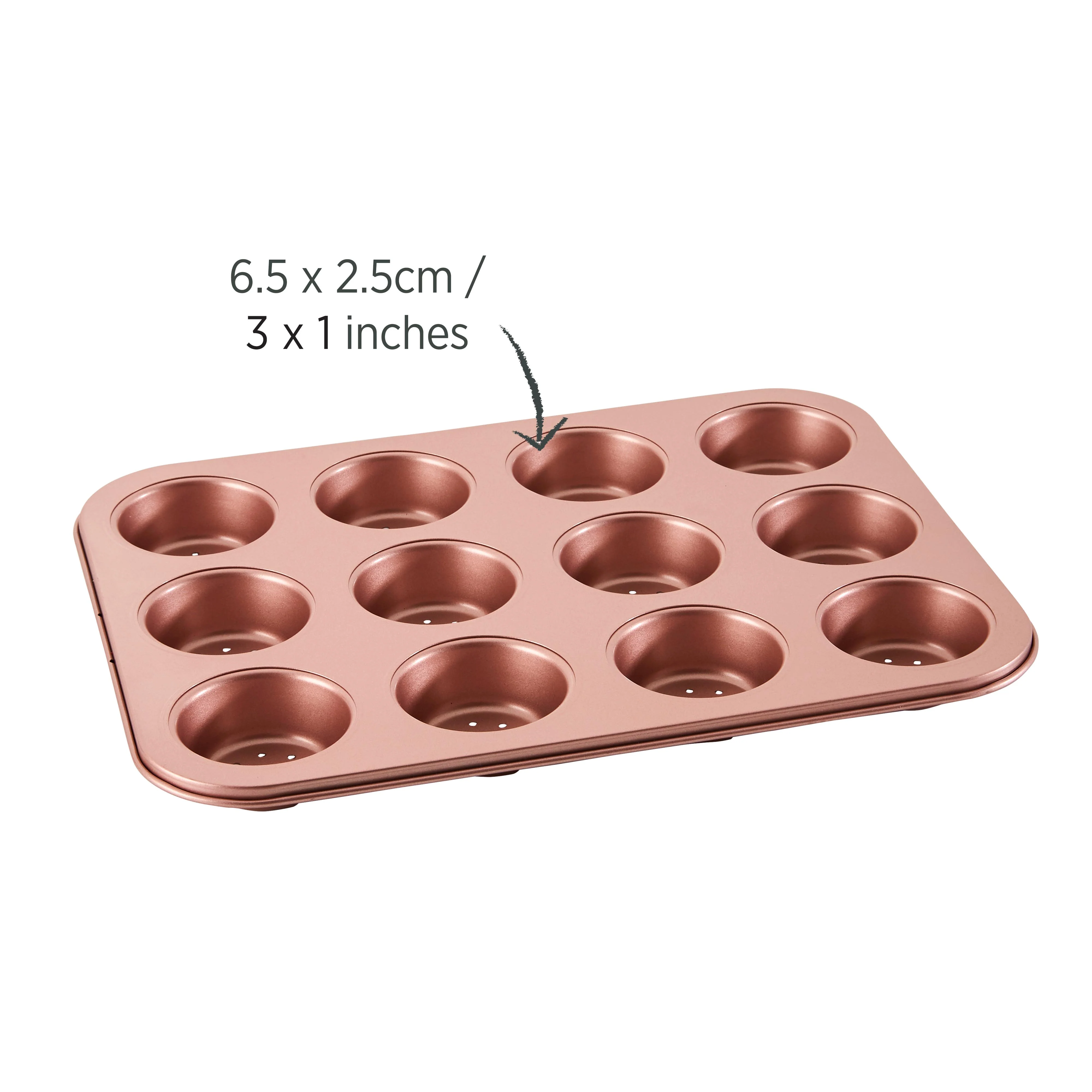 Rose Gold Perforated Mini Quiche & Tart Pan 12 Cup - Image 5