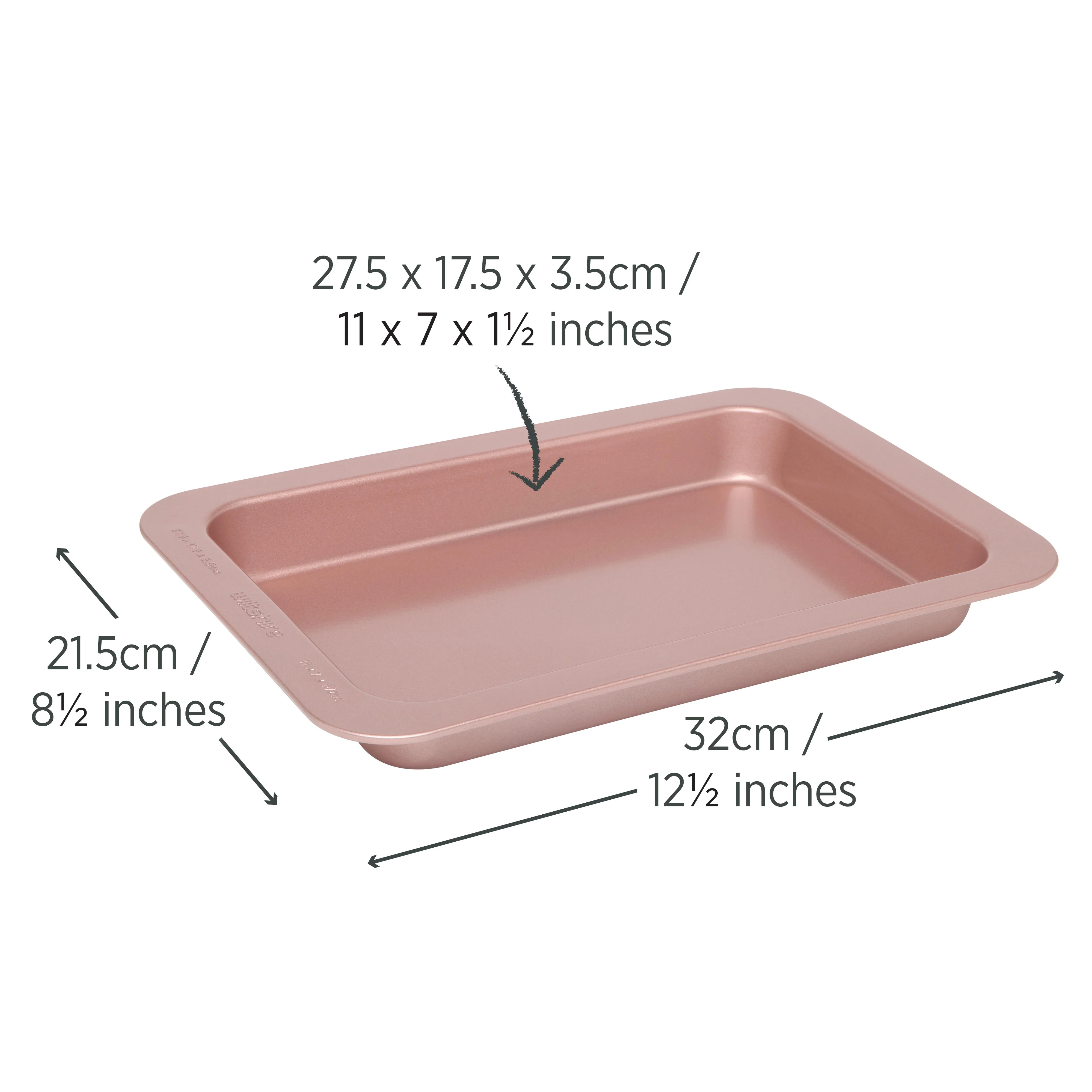 Rose Gold Slice Pan 27.5cm - Image 5