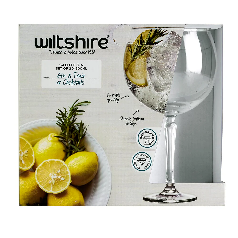 Salute Gin  600ml Set of 2 - Image 6