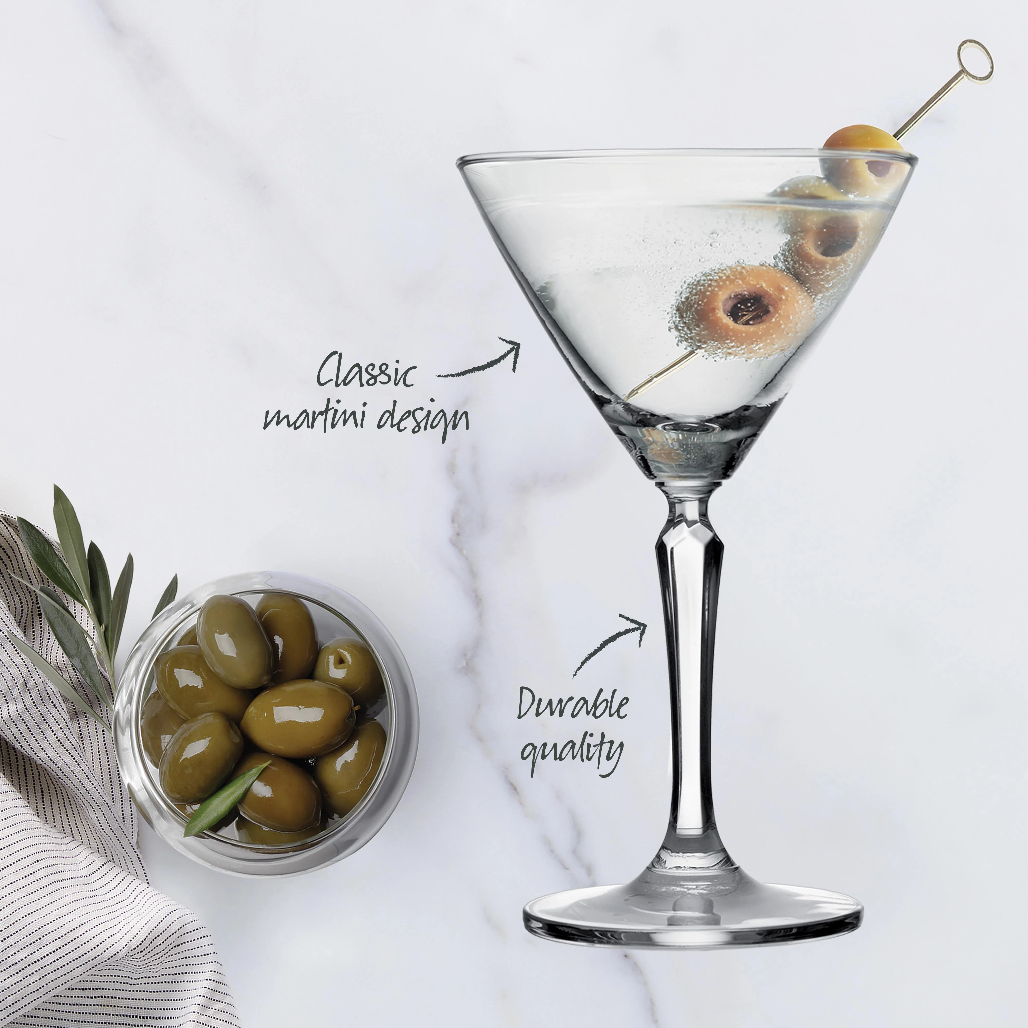 Salute Martini 215ml Set of 4 - Image 4