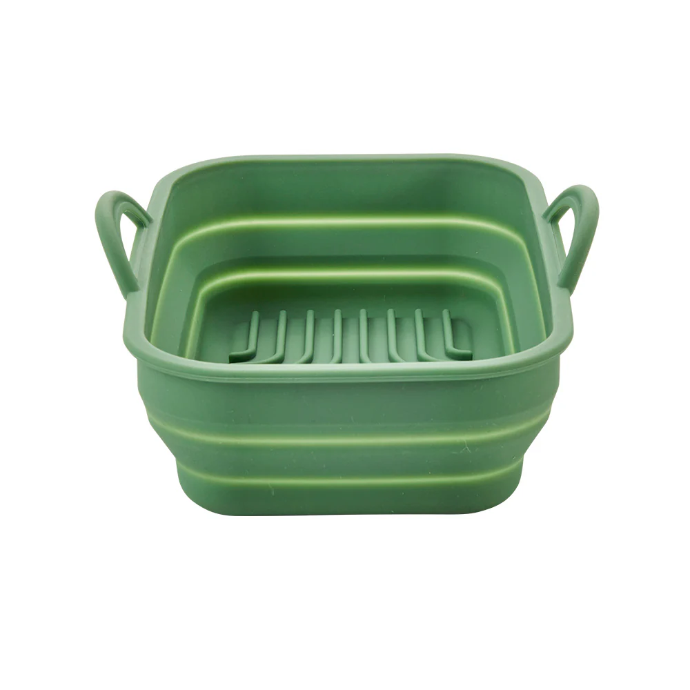 Silicone Air Fryer Rectangular Collapsible Pan