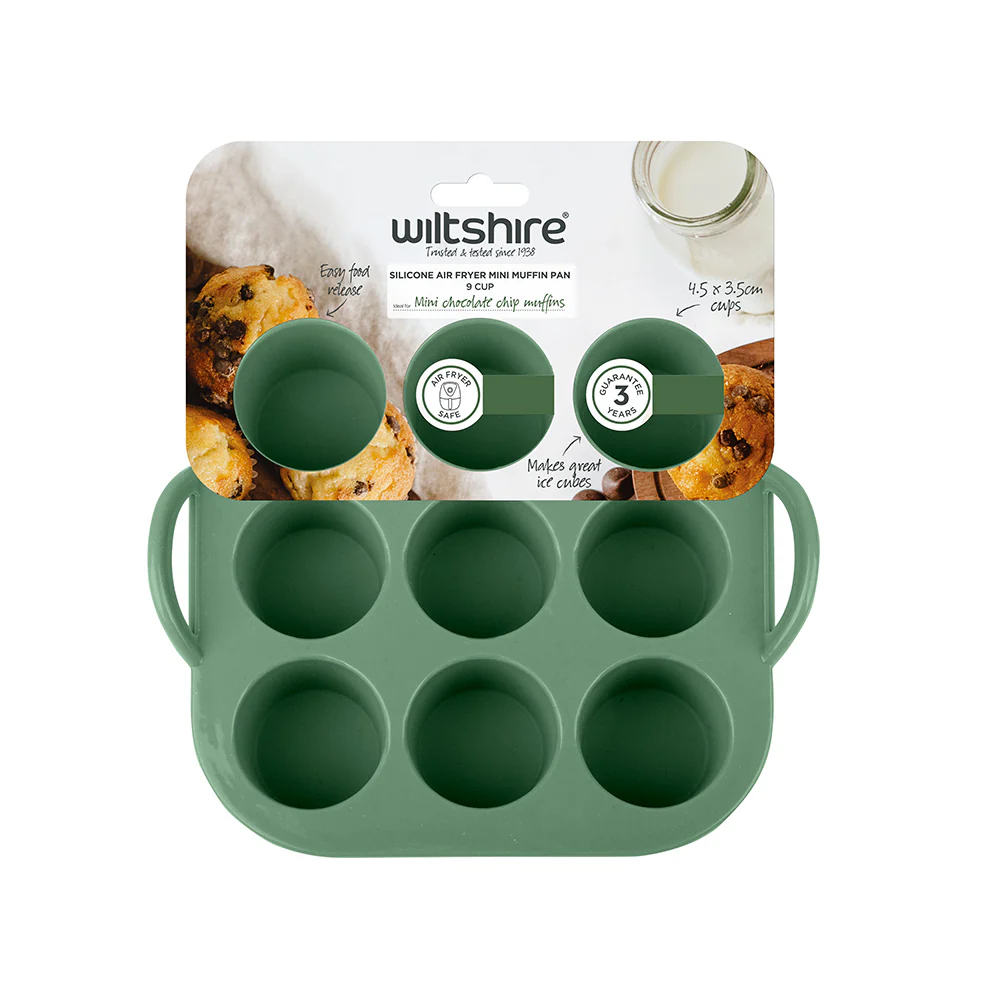 Silicone Air Fryer Mini Muffin Pan 9 Cup - Image 3