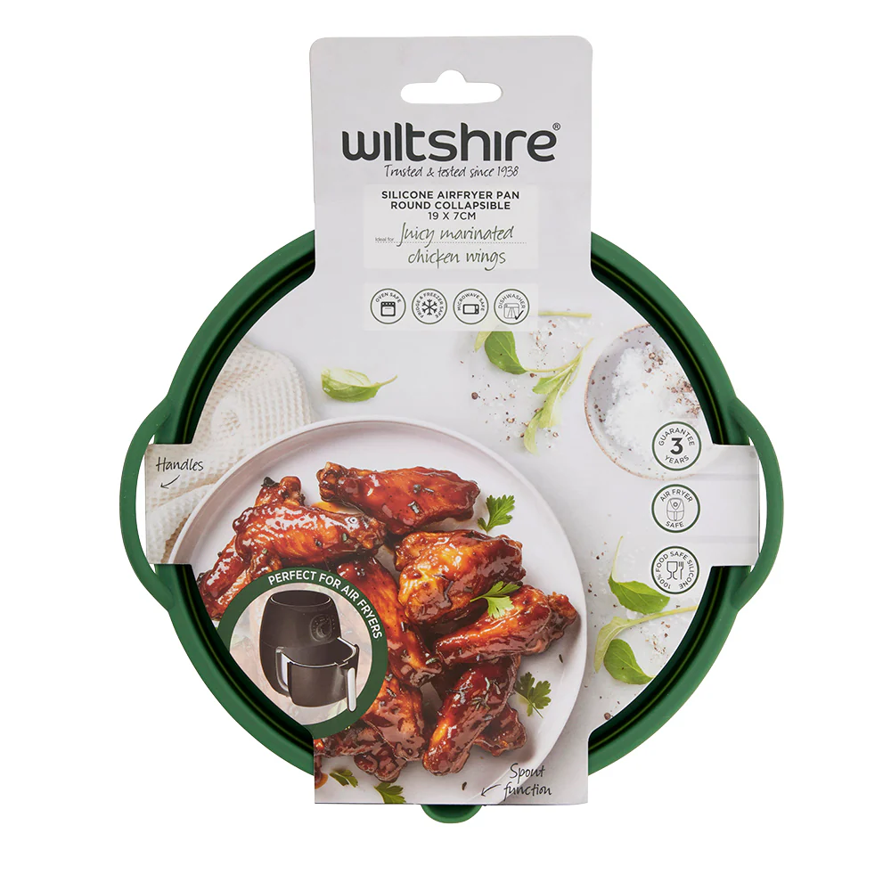 Silicone Air Fryer Round Collapsible Pan 19cm - Image 4