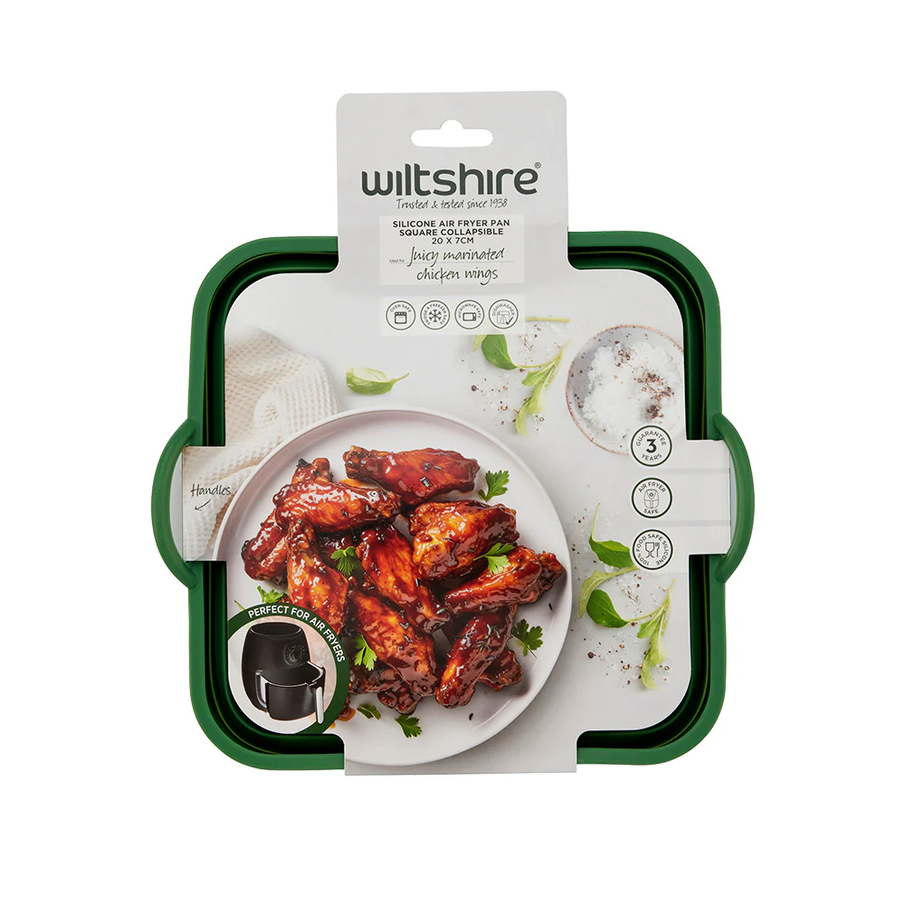 Silicone Air Fryer Square Collapsible Pan 20cm - Image 4