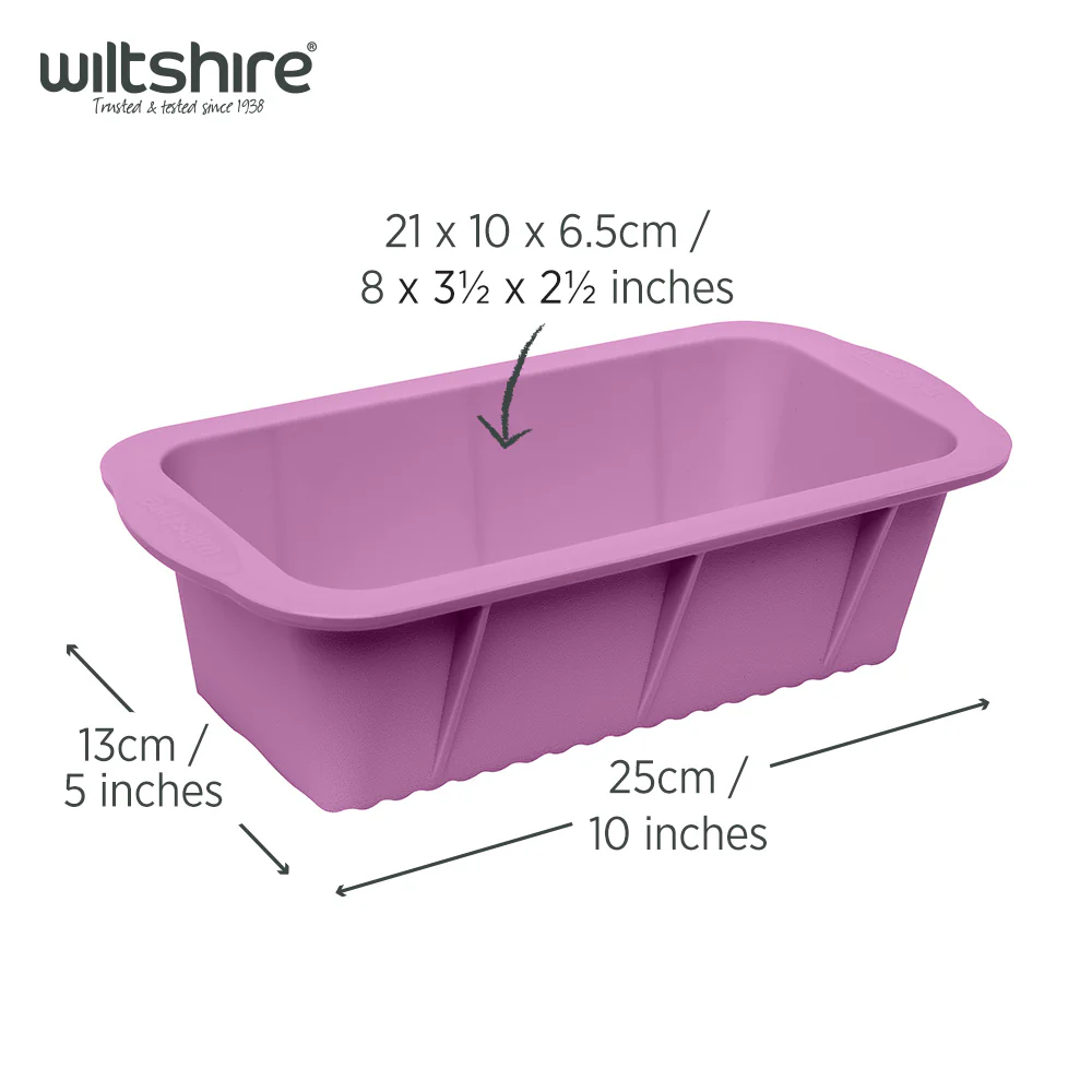 Silicone Loaf Pan 21cm Purple - Image 3