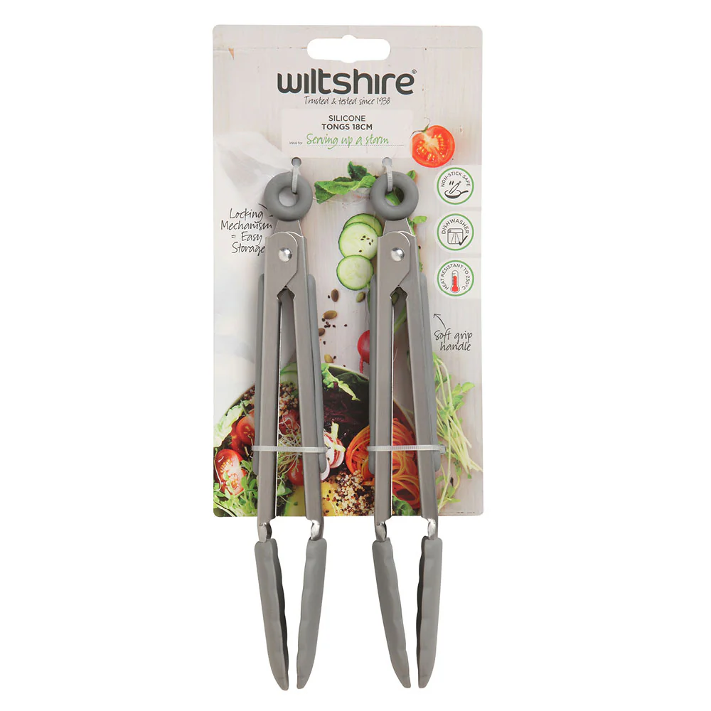 Silicone Tongs 18cm Set of 2 - Image 2