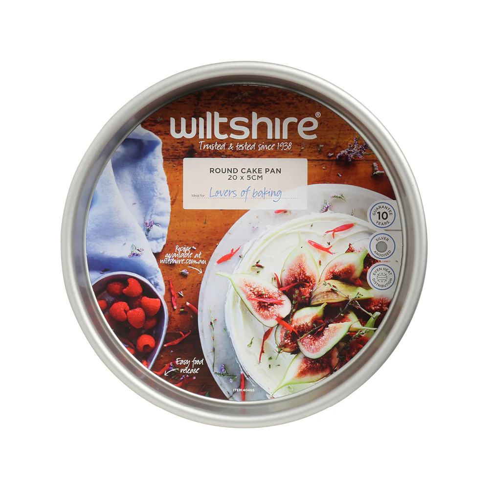 Silver Anodised Round Cake Pan 20cm - Image 2