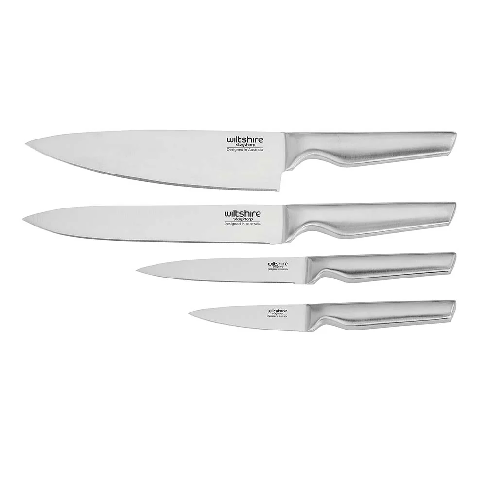 Staysharp Premium Stainless Steel Knife Block Set 5 Piece - Image 7