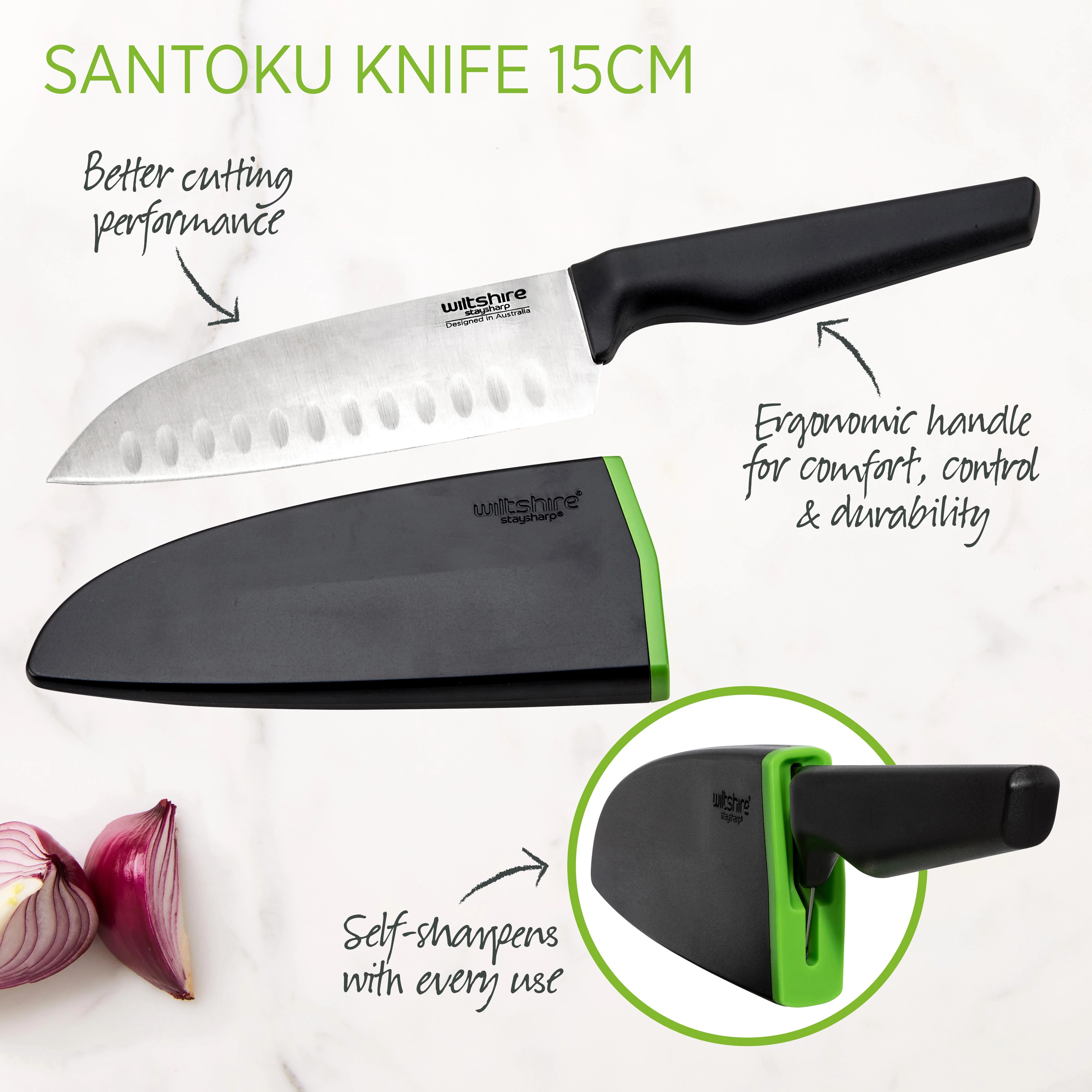 Staysharp Santoku Knife 15cm - Image 4