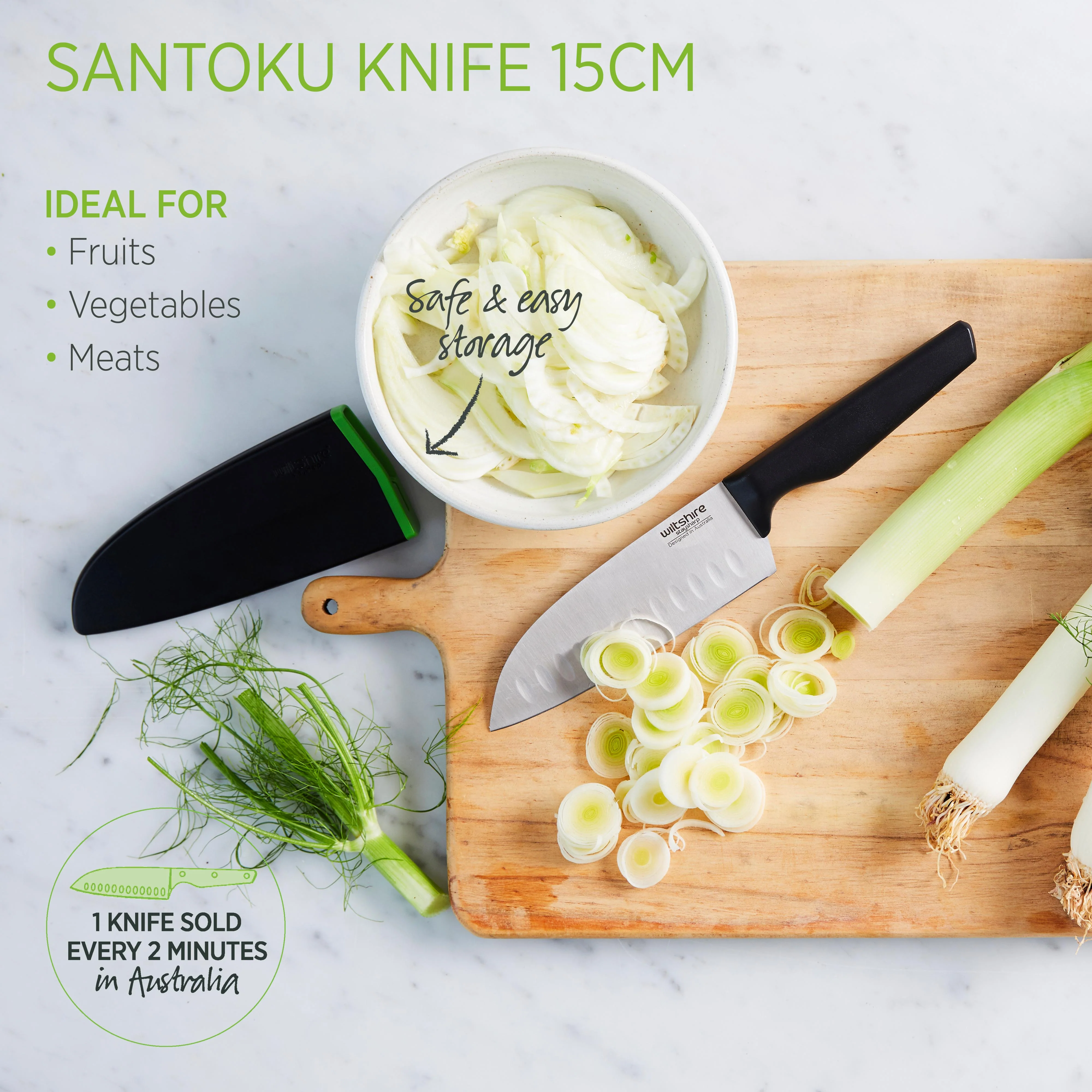 Staysharp Santoku Knife 15cm - Image 5