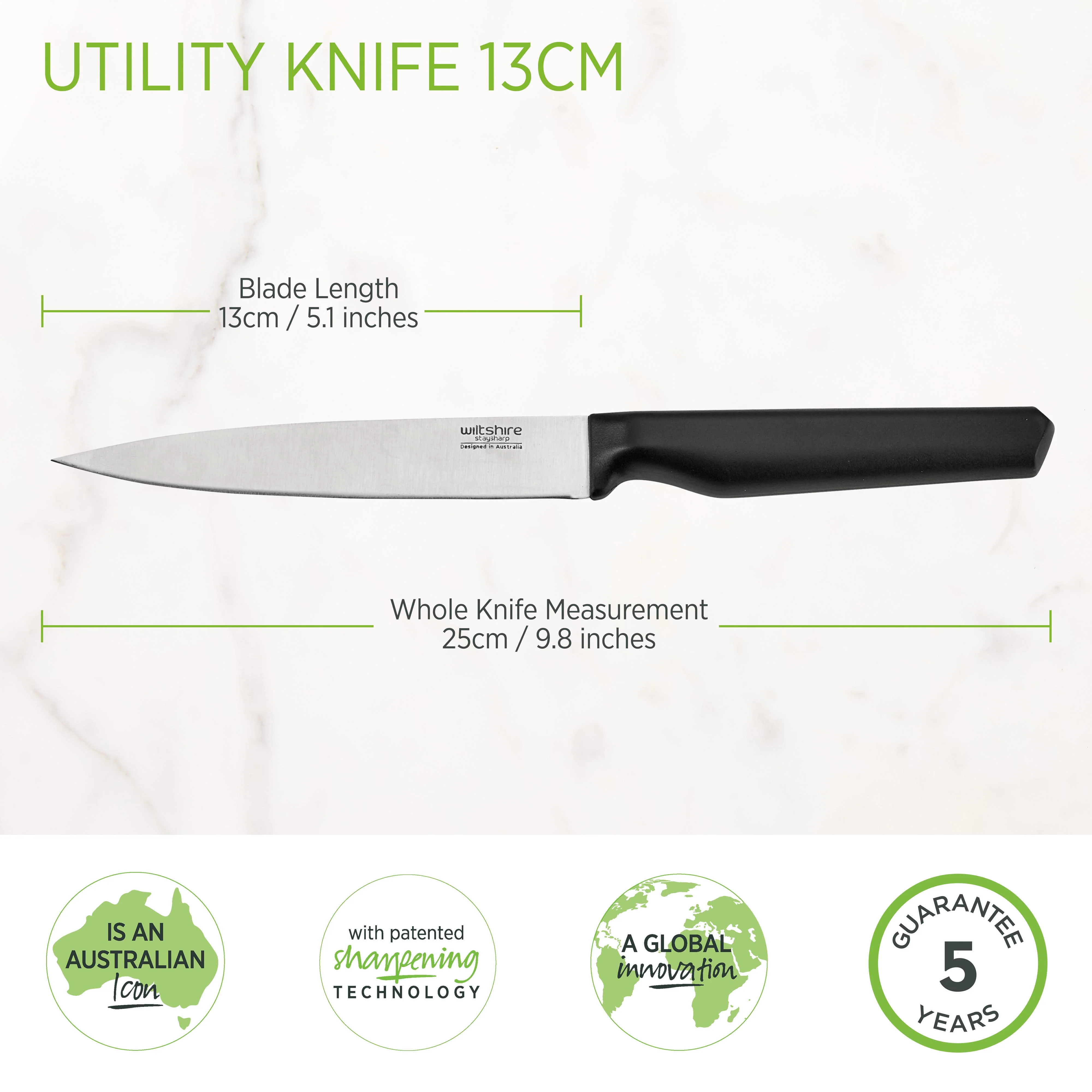 Staysharp Utility Knife 13cm - Image 3