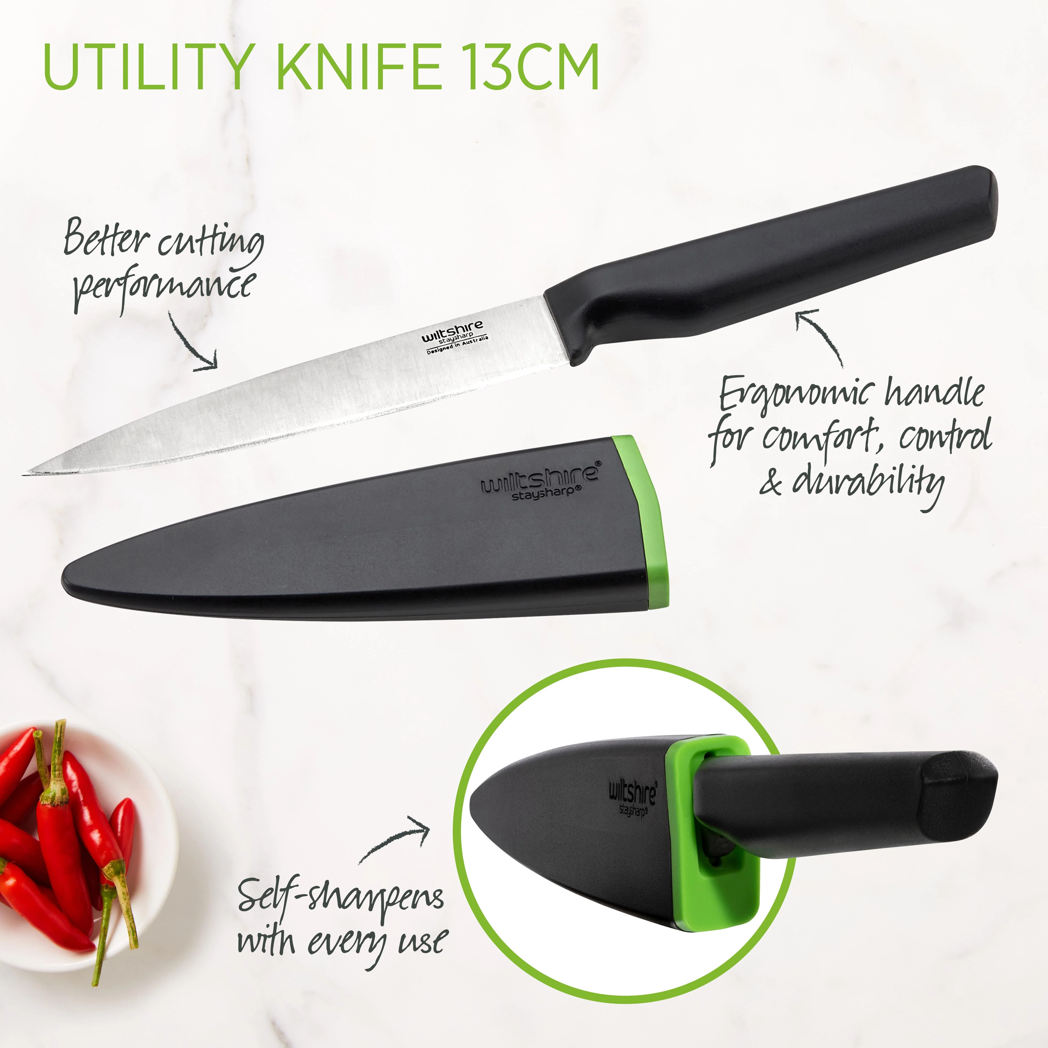 Staysharp Utility Knife 13cm - Image 4