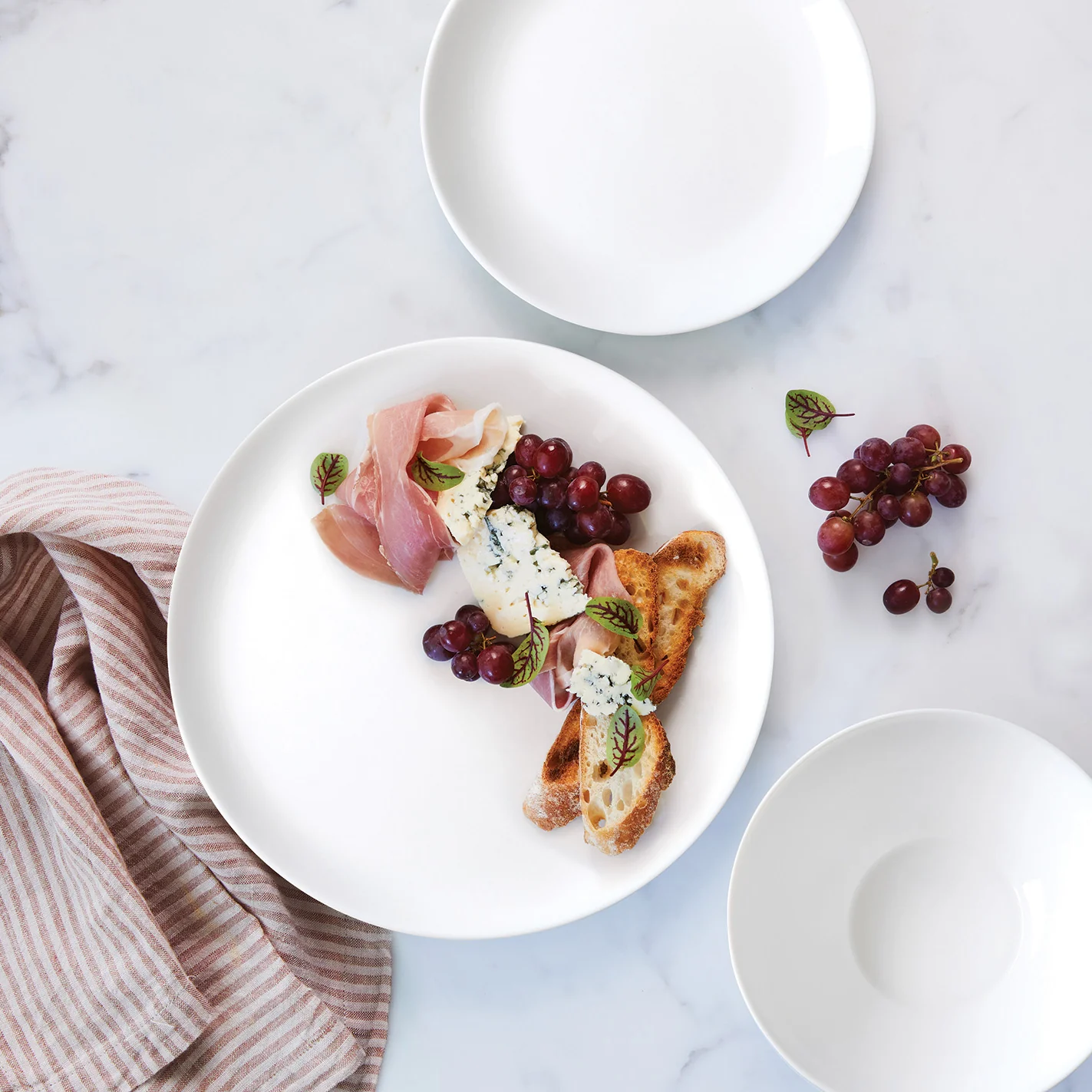 White Coupe 12 Piece Dinner Set - Image 3