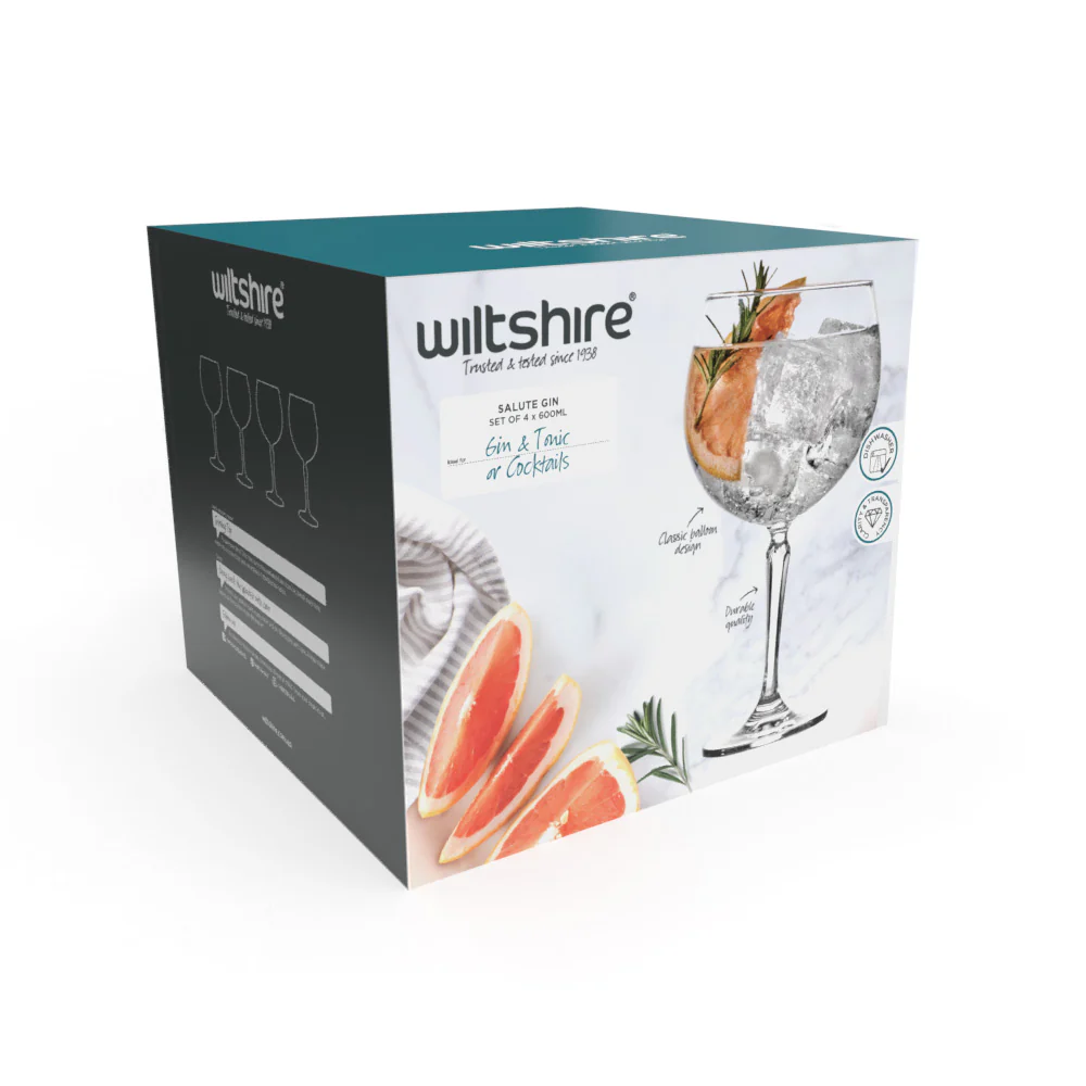 Salute Gin 600ml Set of 4 - Image 6