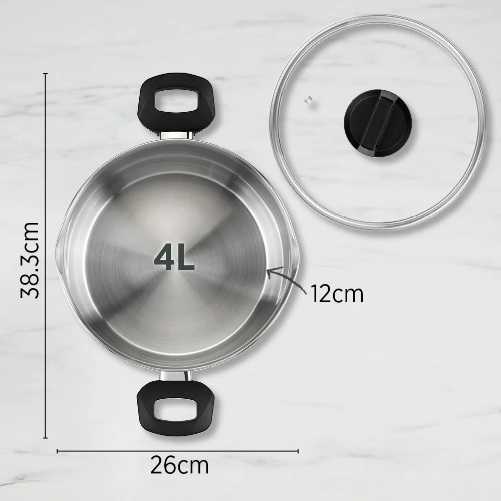 Timeless Casserole 24cm with Glass Lid - Image 3