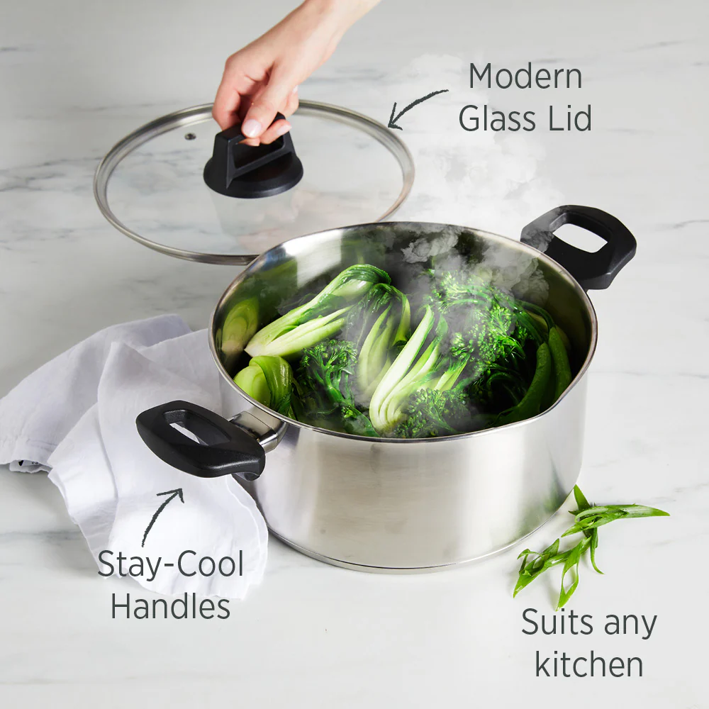 Timeless Casserole 24cm with Glass Lid - Image 6
