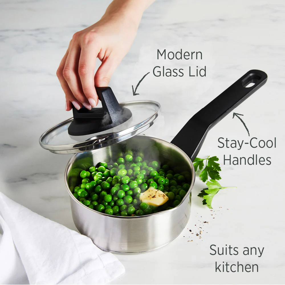 Timeless Saucepan 14cm with Glass Lid - Image 6