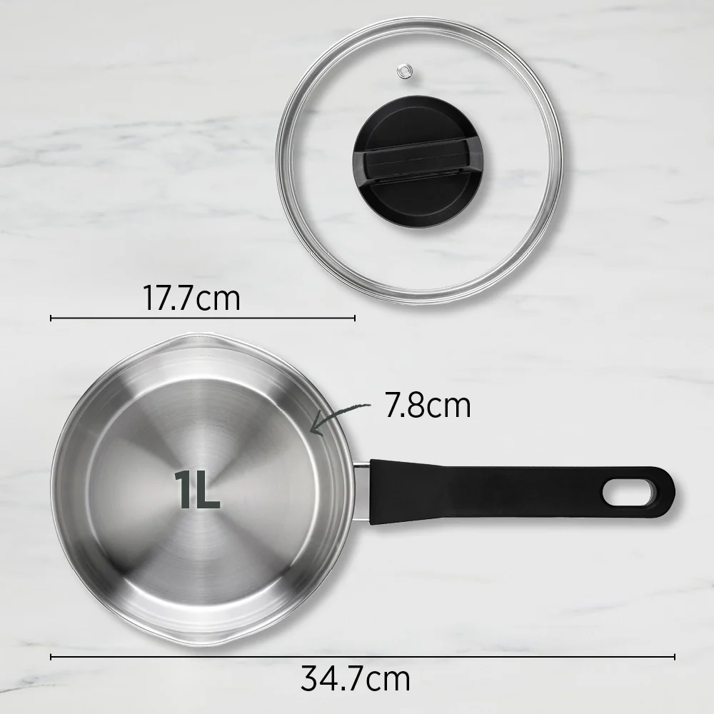 Timeless Saucepan 16cm with Glass Lid - Image 3