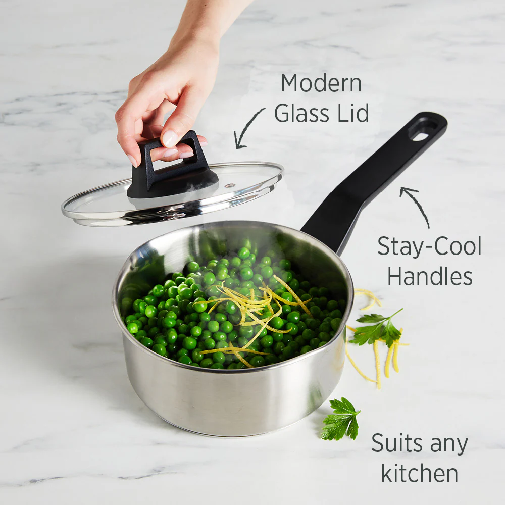Timeless Saucepan 16cm with Glass Lid - Image 5