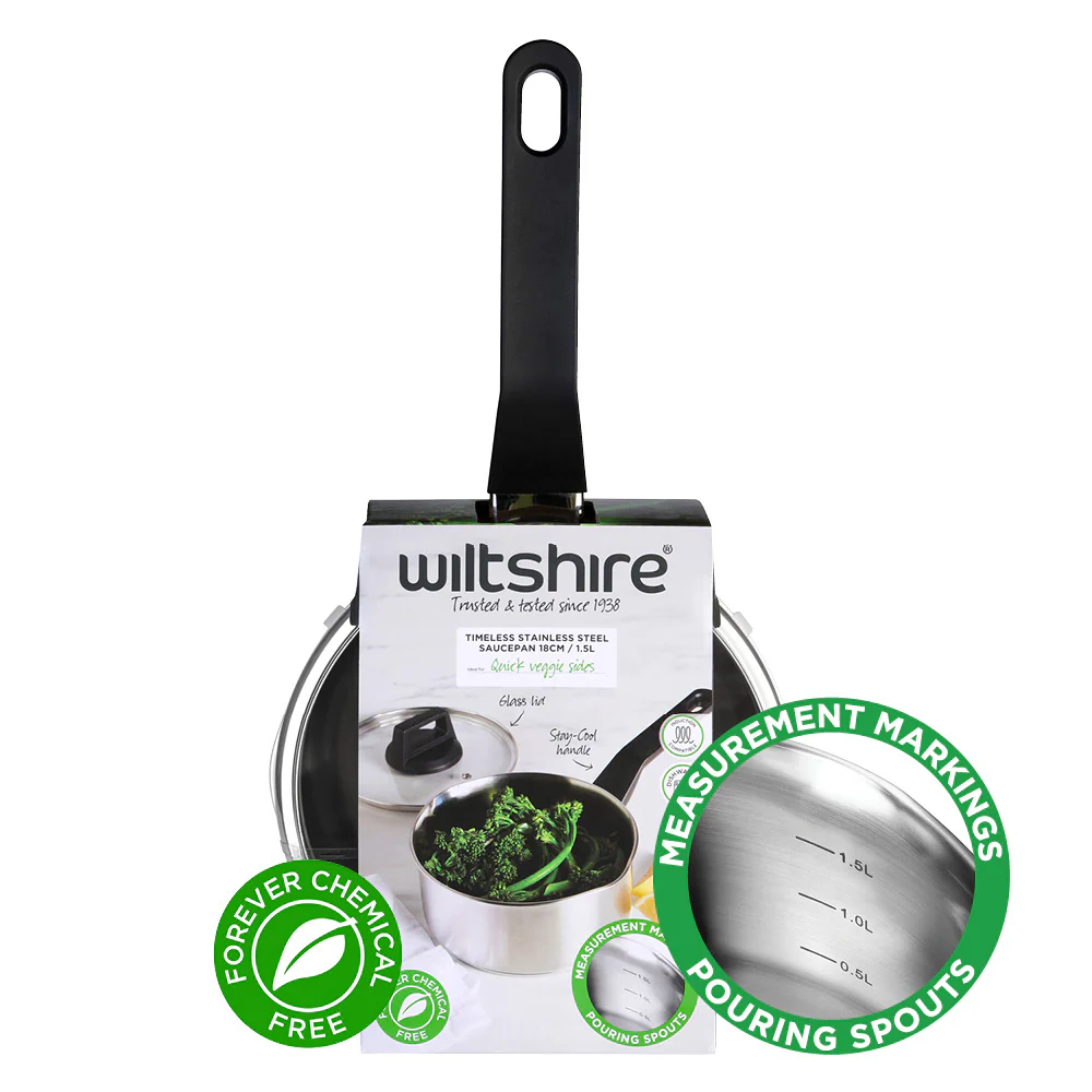 Timeless Saucepan 18cm with Glass Lid - Image 2