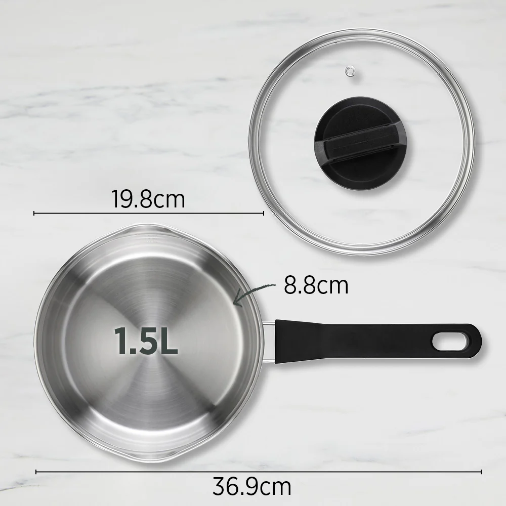 Timeless Saucepan 18cm with Glass Lid - Image 3