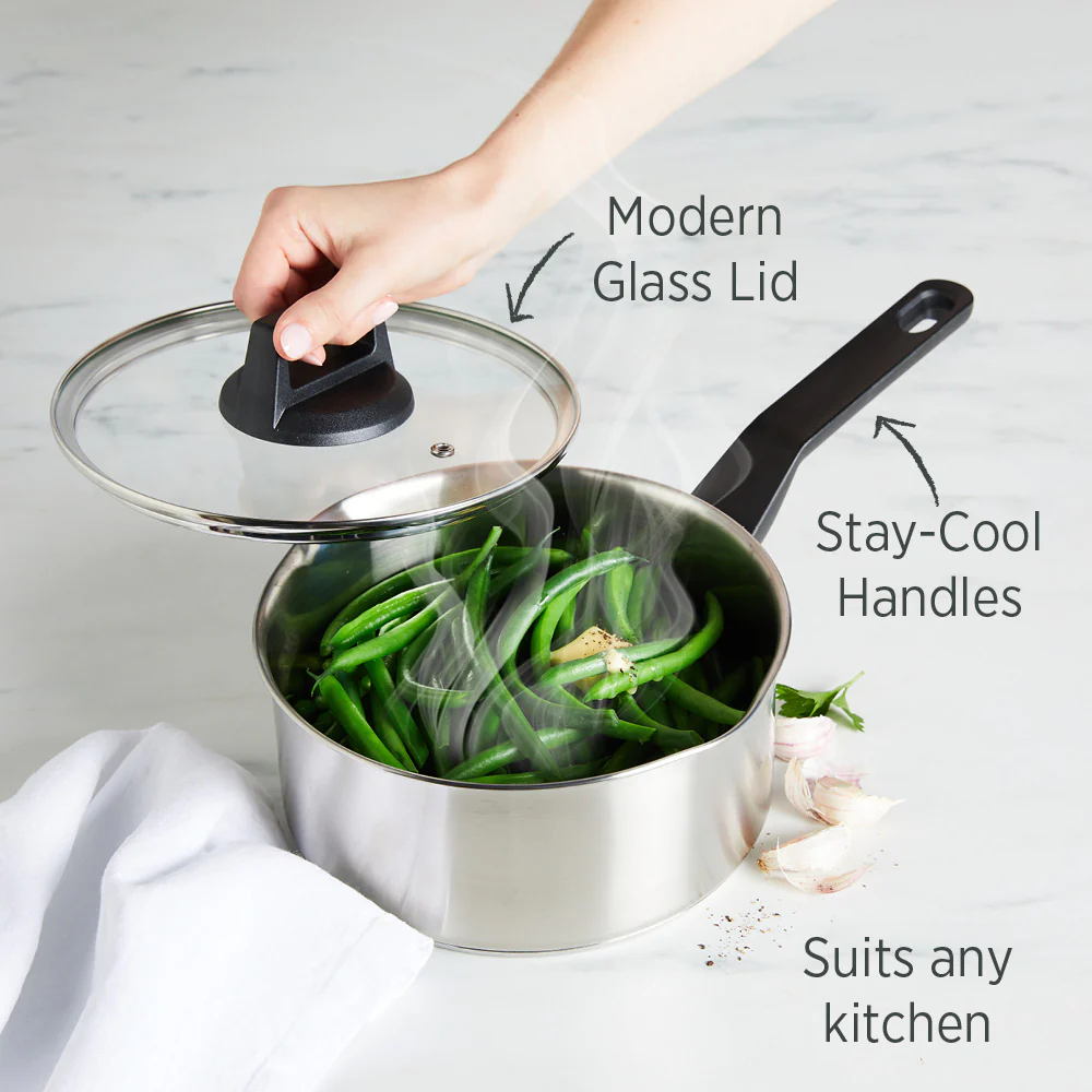 Timeless Saucepan 20cm with Glass Lid - Image 6