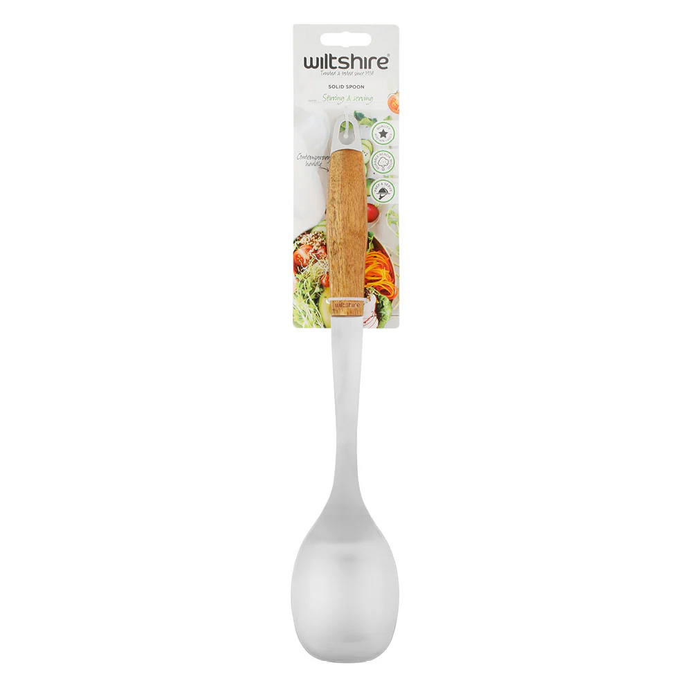 Wooden Handle Solid Spoon - Image 2