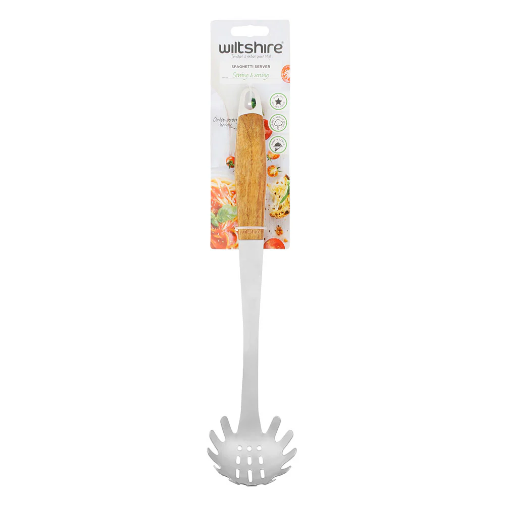 Wooden Handle Spaghetti Server - Image 2
